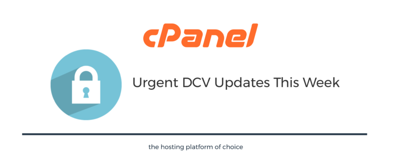 Urgent DCV Updates This Week