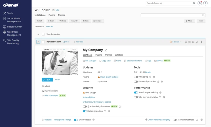 cPanel-WP-toolkit-screenshot