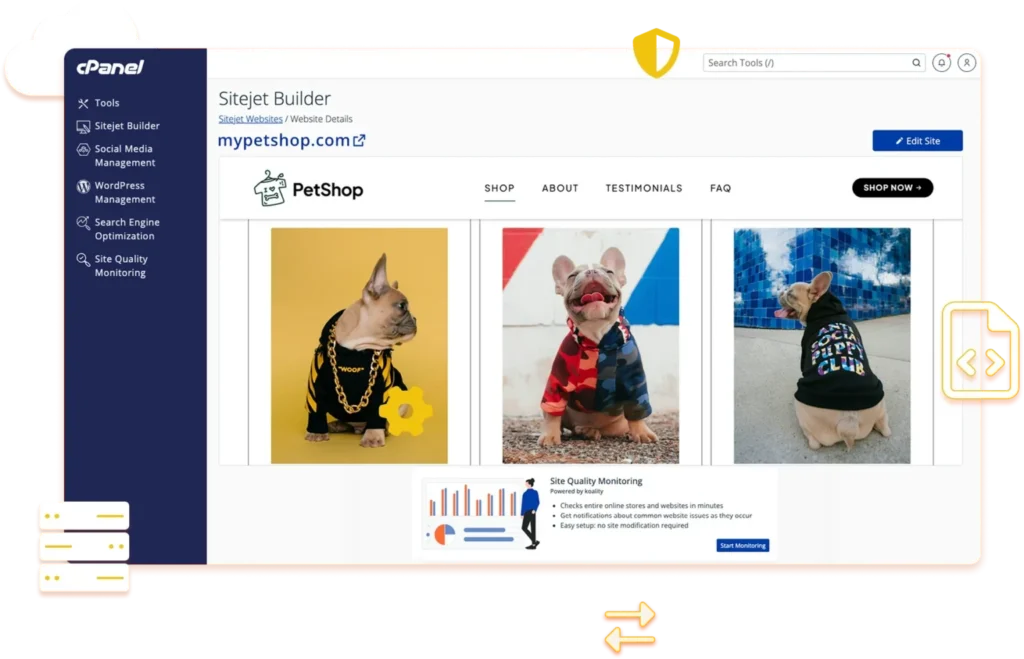 cPanel WHM Features overview dashboard